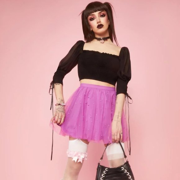 Plum Fairy Glam Mother Tulle Skirt - Picture 3 of 7